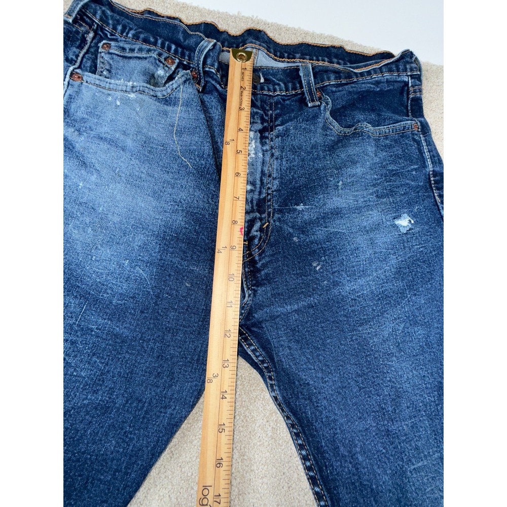 Levi's 505 Jeans Mens‎ 38x30 Blue All Day Comfort Everyday Wear Straight Leg - Picture 2 of 10